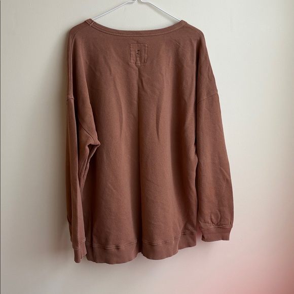 Brown Aerie Crewneck Sweatshirt - Picture 3 of 3